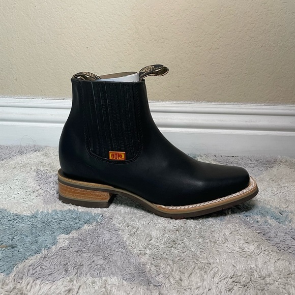 Western rodeó boot square toe - Picture 3 of 6